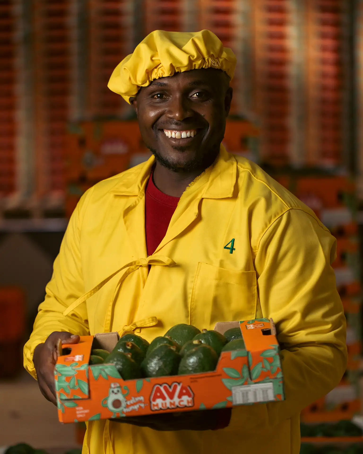 Image of an Avo Group worker at the Njombe pack house in Tanzania.